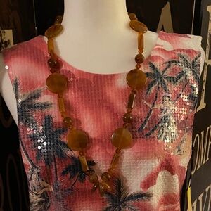 Vintage Amber Toned Beads